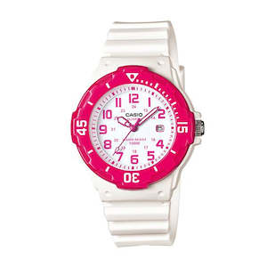 Casio Ladies/Youth Watch - White/Pink - LRW200H-4BV