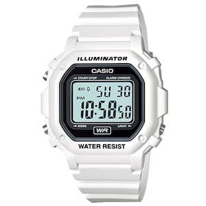 Casio Classic Unisex/Youth Watch White/Black F108WHC-7A