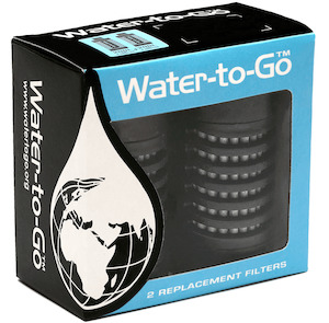 Replacement Filter Twin Pack. For all Water-to-Go bottles.