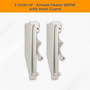 2 Units of 600W Maxi Heater with Heat Guards