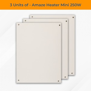 3 Units of Mini 250W Heater - Amaze Heaters NZ