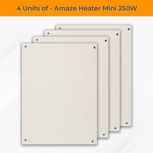 4 Units of Mini 250W Heater - Amaze Heaters NZ