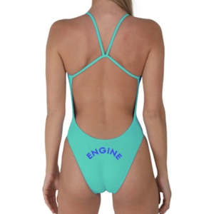 Engine Female Swim: Engine Santorini 1pc - Bold Logo Turqua