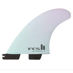 FCS II Sky Brown Tri Fin Set