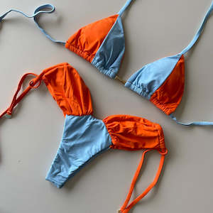 Clothing: Bikini Set Lais Blue and Orange