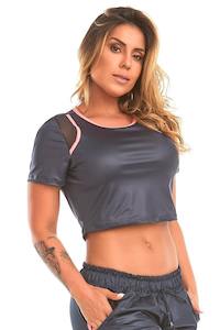 Cropped Blouse Blue Splendid Caju Brasil