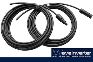 Pair of solar 5m array connection cables 4mm grade