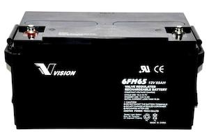 Electrical distribution equipment wholesaling: VISION 12v 65AH Deep Cycle AGM Battery FM65