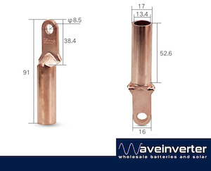 Narrow High Current Cable Terminals 95mm2