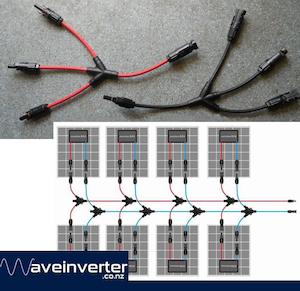 Y 4 Branch MC4 Solar Connector 2 year warranty