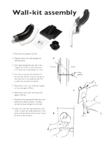 Toilet building manufacturing - portable: EcoLet™ Through-Wall Installation Kit for the 240v Range