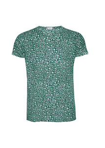 Soham Tee / Green Cosmic Dot