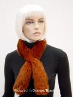 Wool textile: Possum fur sausage roll collar