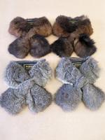 Possum fur scarf collar - set of 4