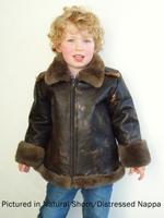 Possum fur kids B3 airforce jacket