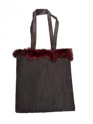 Possum fur trimmed eco bags (set of 5)