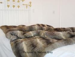 Possum fur full bed throw - single