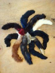 Possum fur tails (set of 10)