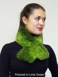 Possum fur scarf collar