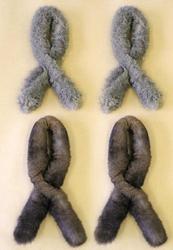 Possum fur sausage roll collar - set of 4