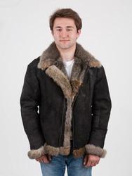 Possum fur men's air force jacket