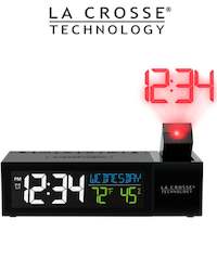 La Crosse Pop-Up Bar Projection Alarm Clock (616-1950)