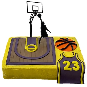 Easy Basketball DIY Cake Kit Sport Fan Cake Ideas Basketball Court