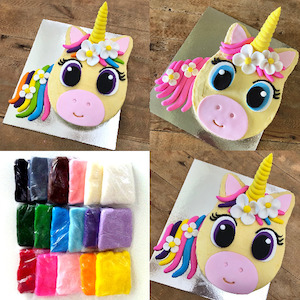 Customise Your Flower Unicorn Cake - Rainbow Unicorn Cake