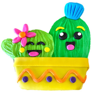 Cute DIY Cactus Baby Shower or Birthday Cake Kit Cake 2 The Rescue