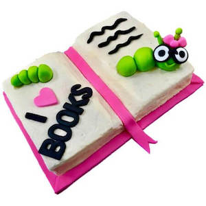 Book Worm Reading Cake Kit - Book Cake - Easy Book Cake DIY