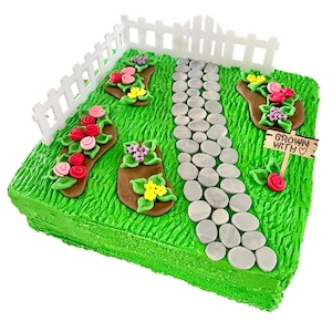 Flower Garden Cake Kit Mother's Day Gardening Cake Ideas