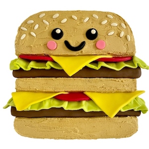 Hamburger Theme DIY Cake Kit Birthday and Father’s Day Cakes