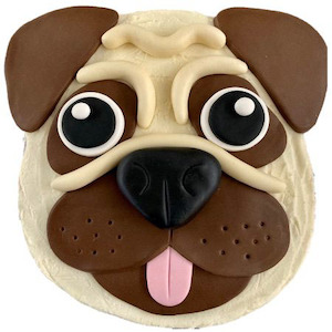 Cute DIY Pug Birthday Cake Kit Cake 2 The Rescue