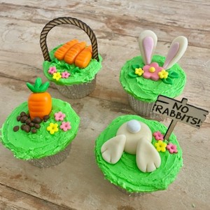 EASY Bunny Cupcake Kit Easter Cupcakes Baby Shower Cupcakes