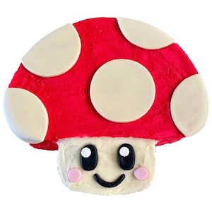 Easy Mushroom Birthday Cake Kit DIY Cake Recipe Mario & Fairy Party