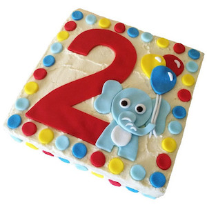 DIY Number Elephant 1st Birthday Cake Kit Cake 2 The Rescue