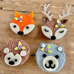 Woodland Animal Cupcake Kit Kids DIY Cupcakes Easy Recipe