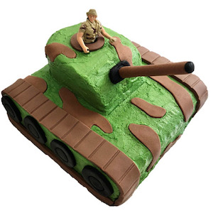 DIY Army Tank Boys Birthday Cake Kit Cake 2 The Rescue