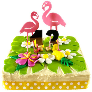 Funky DIY Flamingo Birthday Cake Kit Cake 2 The Rescue