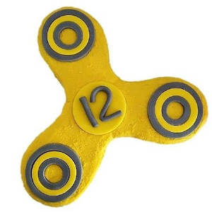 Cake: Spinner Cake Kit - Boys Birthday Cake Recipe Kit, fidget