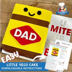 Little Vego Cake Printable Template Decorating Tutorial