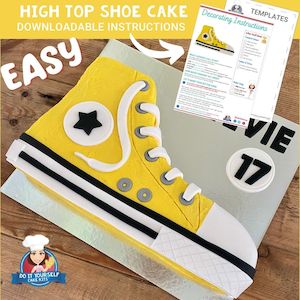 High Top Shoe Cake – Tutorial Only