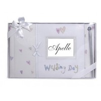 Wedding Day Guest Book With Hearts