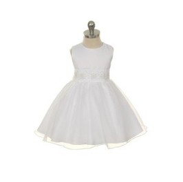 Gift: PEARL & CRYSTAL BEADS TRIM DRESS