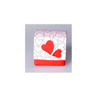 Gift: Heart Red/white Wedding Box