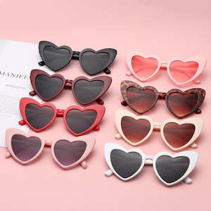 Event, recreational or promotional, management: Retro Love Heart Sunglasses