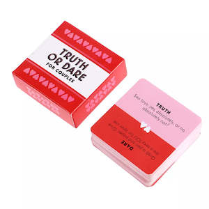 Love & Adventure: 51-Piece Mini Truth or Dare Cards Game for Couples (R18)