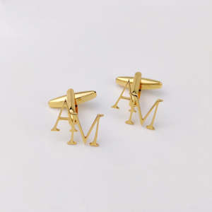 Event, recreational or promotional, management: Custom Initial Cufflink Charms