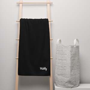 Hubby & Wifey Cotton Bath Towel Gift Set (Hubby)