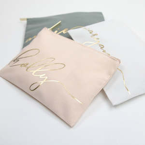 Event, recreational or promotional, management: Personalised Bridesmaid Proposal Cosmetic Bag